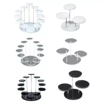 Акриловая подставка для ювелирных изделий, многослойная стойка для торта, десерта, держатель для колец, ожерелий для домашнего декора, спальни, торгового центра, хранения