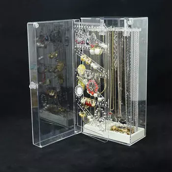 Акриловая подставка для ювелирных изделий, ожерелий и браслетов с вращающимся дизайном without Rings Tray