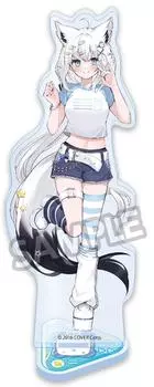 Акриловая подставка Hololive x Lawson Shirakami Fubuki (Костюм в стиле Гал)