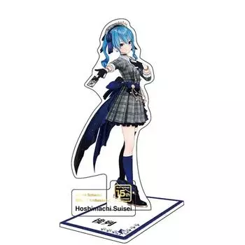 Акриловая подставка Hoshimachi Suisei Weiss Schwarz 15th Anniversary Holo Live