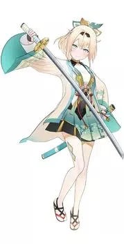 Акриловая подставка Kazama Iroha Hololive Высота 23 см 3D Официальный товар