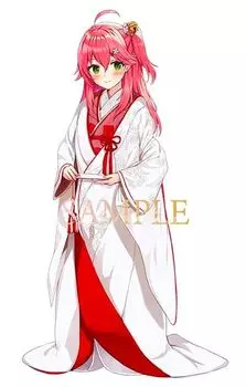 Акриловая подставка Miko Sakura White Solid Hololive Event Goods