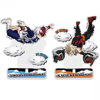 Акриловая подставка My Hero Academia, модельная тарелка Тодороки Шото Бакуго Кацуки Мидория Лзуку Очако Урарака, подставка для персонажа 1
