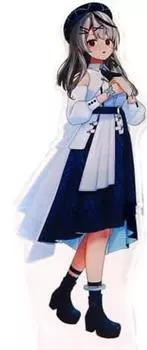 Акриловая подставка Sahanaka Kuroe Hololive Blue Journey Costume Dawn Song Official Goods