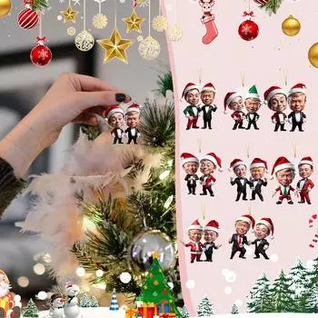 Акриловая подвеска для автомобиля на Рождество - Великолепное и забавное украшение для автомобиля на Рождество One Size