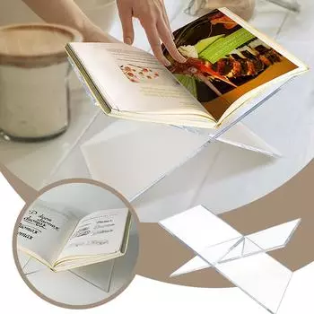 Акриловая полка для чтения Акриловая прозрачная полка для чтения Настольная книжная полка One Size