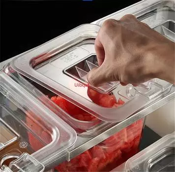 Акриловая полка для кастрюль из нержавеющей стали, магазин молока, чая, ресторана, коробки для джема, пищевая полка для сковороды GN, приправы, коммерческая сковорода для подогрева пищи