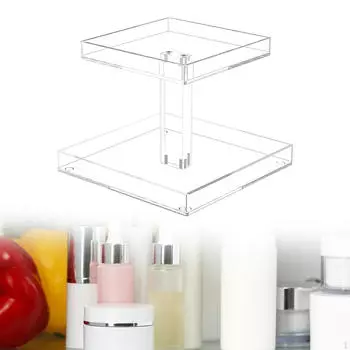 Акриловая полка, поднос для хранения туалетного столика, подставка для лосьонов, косметический душ, органайзер для ванной комнаты, стойка на столешнице