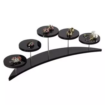 Акриловая полумесяц десерт кекс стенд для закусок коллекционные фигурки выпечка свадьба дом чёрный