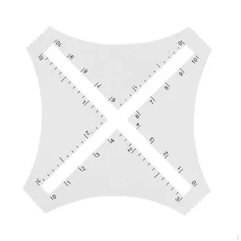 Акриловая прозрачная линейка плотности шерсти образец ткачества логарифмическая линейка пэчворк инструмент чертеж своими руками