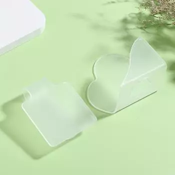 Акриловая прозрачная палитра для макияжа, прозрачные пластины для штамповки ногтей, польский гель, шпатель для смешивания, основа для теней для век A