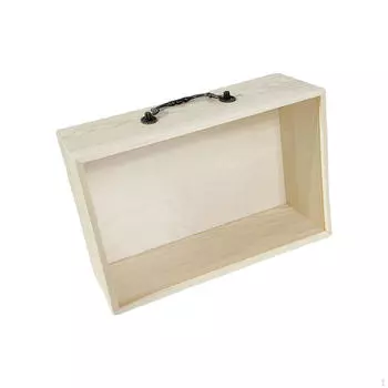 Акриловая прозрачная витрина для пыли, деревянные вечные цветы, подарок на свадьбу S