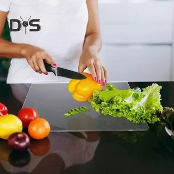 Акриловая разделочная доска, нескользящая, прочная, прозрачная защита для кухонной стойки, разделочная доска, аксессуары для дома 3mm чистый