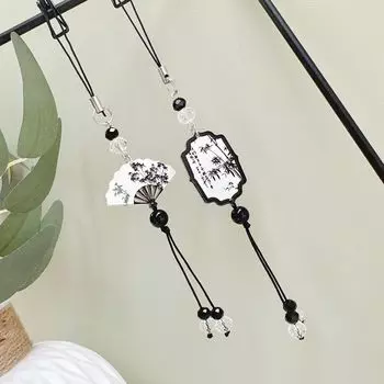 Акриловая ретро-цепочка для телефона с бусинами, каллиграфия, ремешок для мобильного телефона, ювелирное изделие, подарок style 2