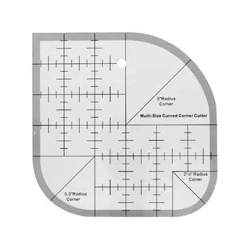Акриловая швейная линейка для квилтинга, 1 шт., доступны разные размеры, линейка для шаблонов для резки углов, нескользящая линейка для квилтинга S