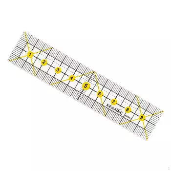 Акриловая швейная линейка, инструмент для квилтинга, руководство по раскрою ткани для пэчворка 10cm