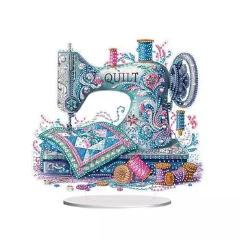 Акриловая швейная машина специальной формы 5D DIY Diamond Art Настольные украшения LB270