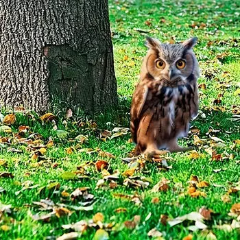 Акриловая сова двор знак садовый декор черный орнамент колышек скульптура животного для наружного патио