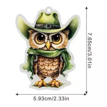 Акриловая сова Причудливое украшение для рождественской елки Уникальный подарок для любителей Рождества 1