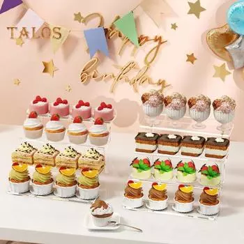 Акриловая стойка для духов с 4 ярусами, выставочный стенд, солнцезащитные очки, лак для ногтей, прозрачный органайзер 9inch