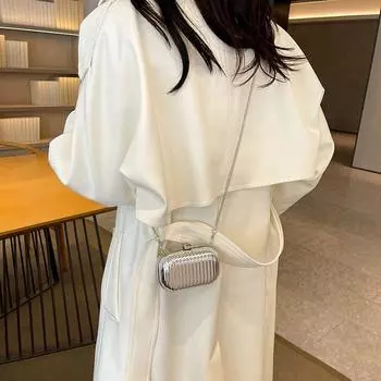 Акриловая сумка для ужина 2024 года, новая европейская и американская мода, тренд ледяной трещины, женская сумка-конверт с цепочкой через плечо и красным ртом 9.5*6.5*4+6.5*6.5*4.5+7.5*7*4.5+11*7*4.5