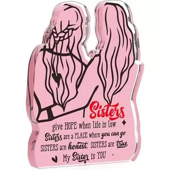 Акриловая табличка Подарки маме от дочери Рождественский подарок для мамы Идеи подарков на день рождения мамы Крутые подарки на День матери от дочери Лучшие подарки для мамы на свете Mom-Daughter