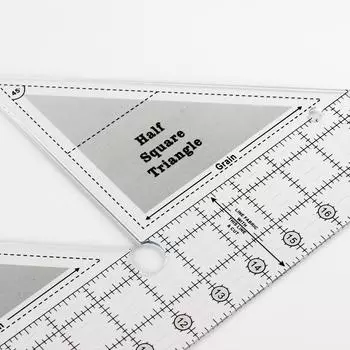 Акриловая треугольная линейка для квилтинга одежды 45°, двусторонняя линейка для ручного шитья, домашний дизайн 6inch