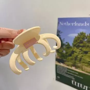 Акриловая тыква большая заколка для волос для женщин зажим-краб элегантный зажим-акула милый зажим для волос для девочки Plastic