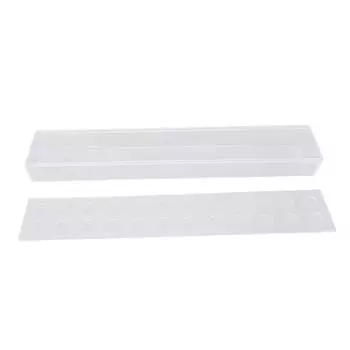 Акриловая ваза для цветов, прозрачная прямоугольная центральная коробка, украшение для дома на свадьбу, 24 отверстия