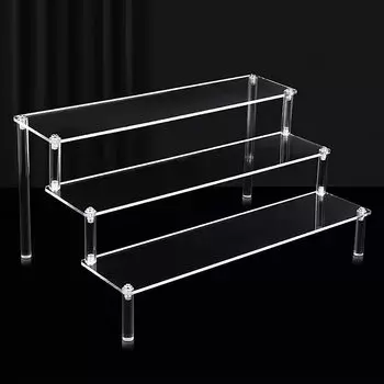 Акриловая выставка акриловые акриловые фигурки коллекционные косметические куклы прозрачные коллекционные фигурки ювелирные изделия для хранения кукол и