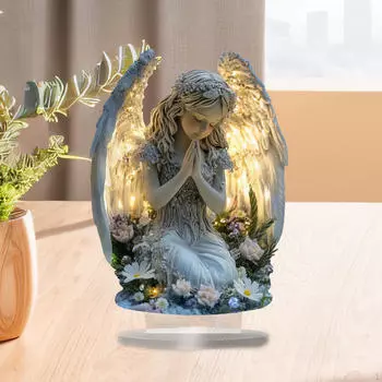 Акриловая вывеска «Ангел» для использования в помещении, 2D коллекционный предмет для показа на полке в офисе Style A