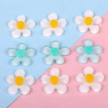 Акриловая желейная нашивка в виде цветка для сережек и украшений чехлов для телефонов своими руками