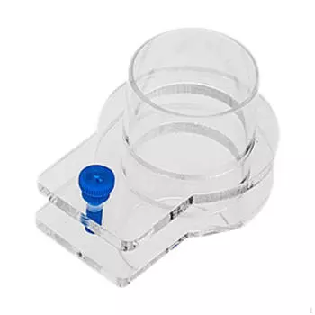 Акриловое кольцо для кормления рыб, прозрачный дизайн для петушек и черепах 50mm