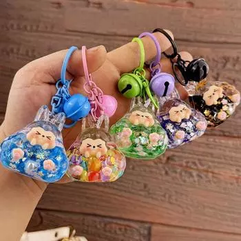 Акриловое масло зыбучие пески светящийся брелок Kiki сумка кулон автомобильный брелок украшения аксессуары