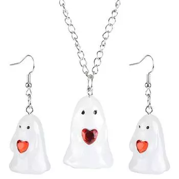 Акриловое ожерелье, кулон, креативные светящиеся серьги-призраки для ювелирных подарков AU Aearing