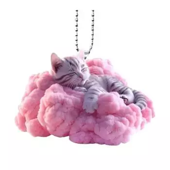 Акриловое подвесное украшение для дома, для помещения, на рождественскую елку, для зеркала заднего вида автомобиля, плоская 2D подвеска, мультяшное животное, кулон для друзей и влюбленных