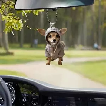 Акриловое подвесное украшение в виде черепа с капюшоном для дома, рождественской елки, зеркала заднего вида автомобиля, 2D, плоского украшения для собак и кошек, подвески в виде мультяшных животных C