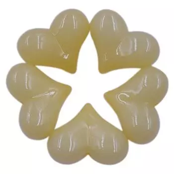 Акриловое сердце своими руками для изготовления ювелирных изделий цвета конфеты 5 шт. 22*17 мм ожерелье браслет кулон одно отверстие бусины светло-желтого