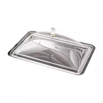 Акриловое сервировочное блюдо с крышкой, настольная демонстрационная тарелка для фруктов и еды для свадеб и отелей 34cmx23cmx29cm