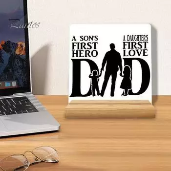 Акриловое украшение для папы, подарок на День отца от сына, прозрачный акриловый декор для стола, вывеска для папы, подарок на день рождения, декор для домашнего офиса 10cm C