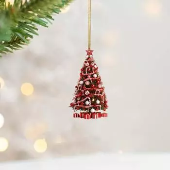 Акриловое украшение на рождественскую елку Yousheng, рождественские шары, подарочная коробка, конфетная трость, звезда, дизайн, украшение на стену, подвеска для автомобиля, гостиная, домашний декор 1