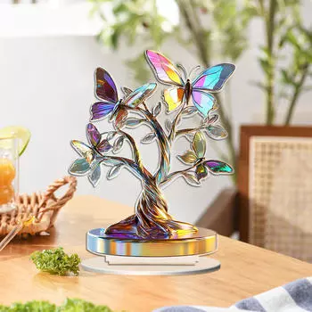 Акриловое украшение в виде бабочки, простая установка, плоская 2D-знак, угловой дисплей для дома на праздник