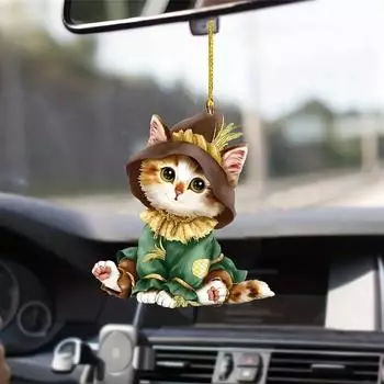 Акриловое восхитительное рождественское дерево для кошек, подвесное украшение для праздничных акцентов, для автомобиля 1