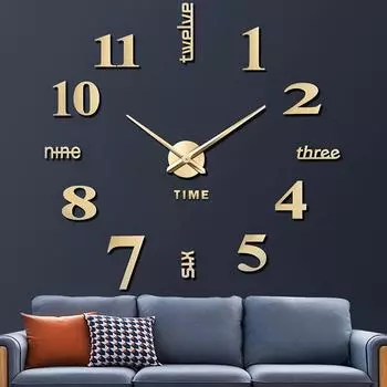 Акриловое зеркало настенное DIY настенные часы паста цифровые часы 3d настенные часы украшение гостиная для кухни, офиса, спальни украшение гостиная