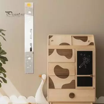 Акриловое зеркало Таблица роста детей Детская комната Детская спальня для младенцев и взрослых Мальчики Девочки Настенная линейка для измерения высоты A