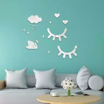 Акриловые 3D трехмерные наклейки на стену спальня диван украшения наклейки на стену телевизора теплые самоклеящиеся наклейки