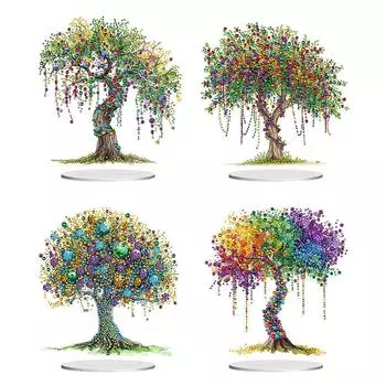 Акриловые алмазные картины в виде дерева особой формы, набор для украшения стола для взрослых LB251