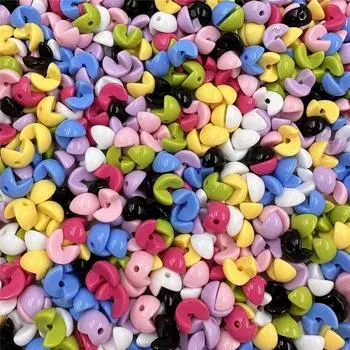 Акриловые аксессуары ручной работы, свободные бусины 10 шт., сделай сам, для брелока, модные браслеты 10*12,7 мм, однотонные аксессуары с двойным пиньинь розы красного