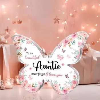 Акриловые бабочки, табличка для мамы, жены, сестры, бабушки, подруги, тети, дочки, бабочки, украшение для рабочего стола, романтический подарок на День матери, фестиваль, подарок A