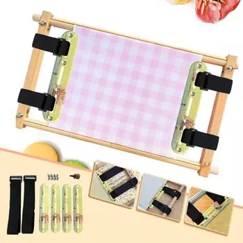 Акриловые боковые зажимы для вышивки крестом для демонстрации вышивки крестом на холсте с инструментом для натяжения бинта, отверткой